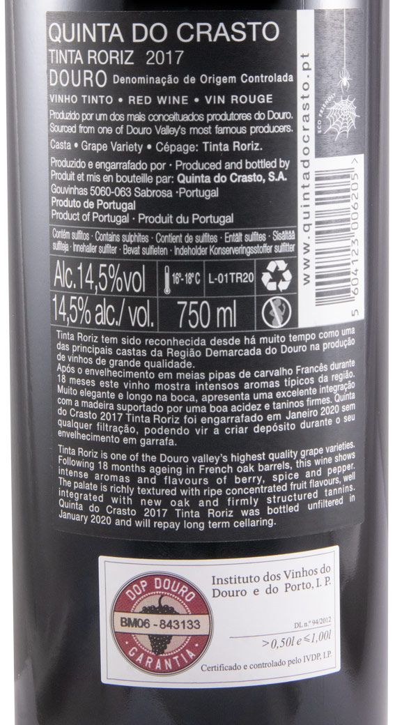 2017 Quinta do Crasto Tinta Roriz tinto