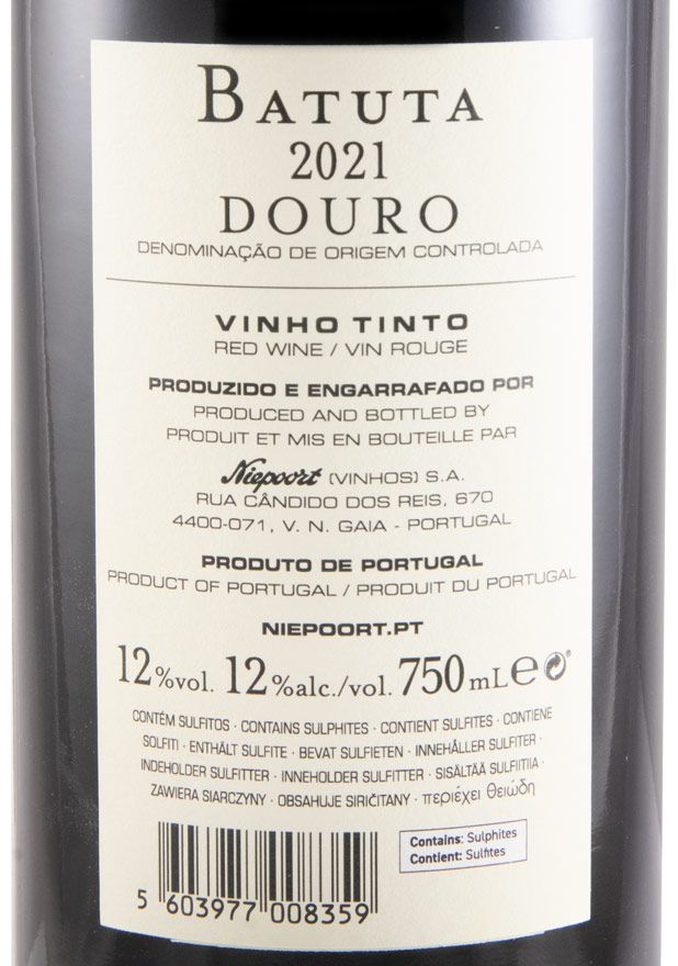 2021 Niepoort Batuta tinto