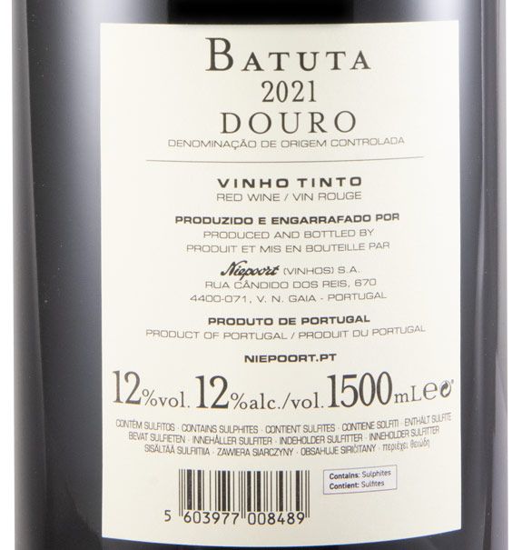 2021 Niepoort Batuta tinto 1,5L