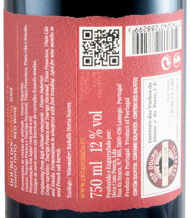 2019 Legado do Zeca Adiante Que... Reserva red