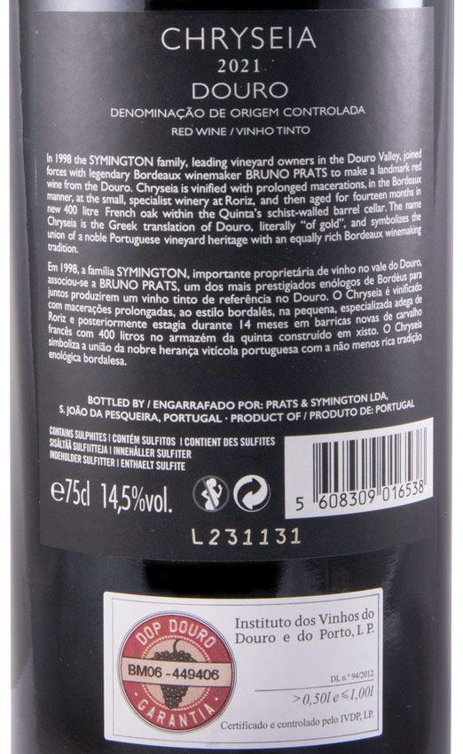 2021 Chryseia tinto