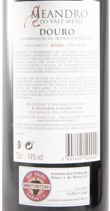 2021 Meandro do Vale Meão tinto