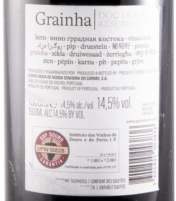 2021 Quinta Nova Grainha Reserva tinto 1,5L