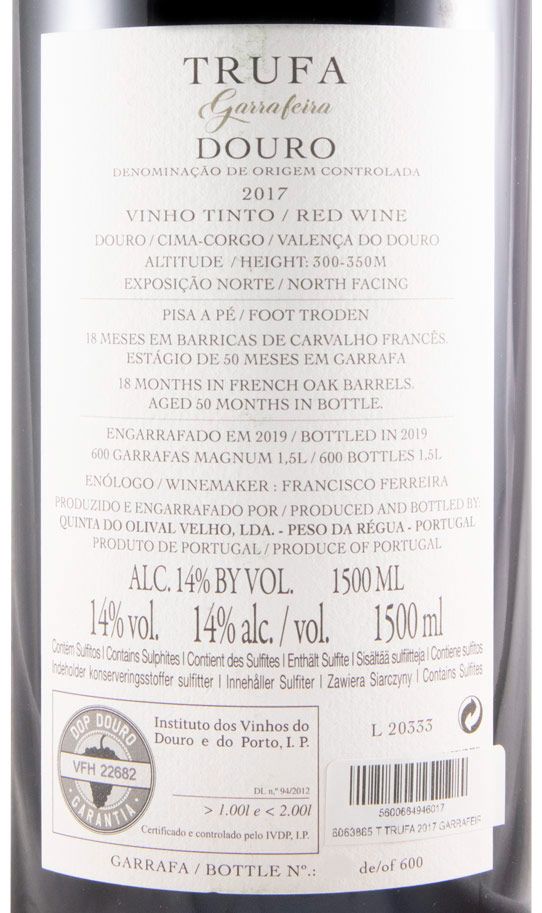 2017 Quinta do Olival Velho Trufa Garrafeira red 1.5L