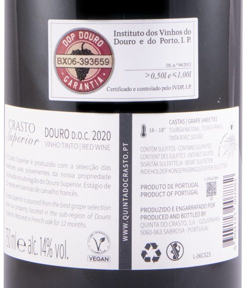 2020 Crasto Superior tinto