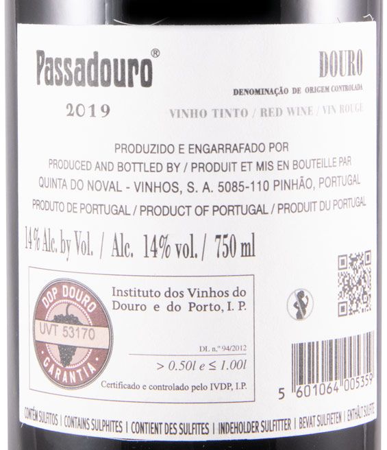 2019 Quinta do Passadouro tinto