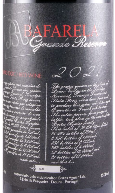 2021 Bafarela Grande Reserva tinto 1,5L