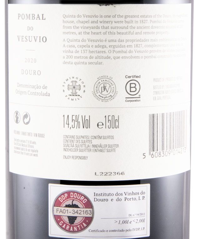 2020 Pombal do Vesuvio tinto 1,5L