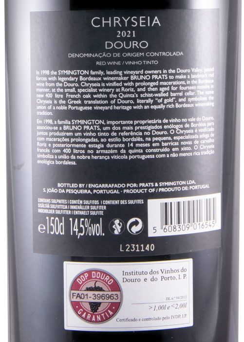 2021 Chryseia tinto 1,5L