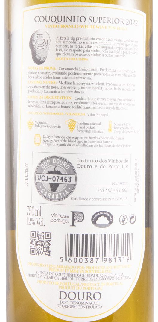 2022 Couquinho Superior Colheita white