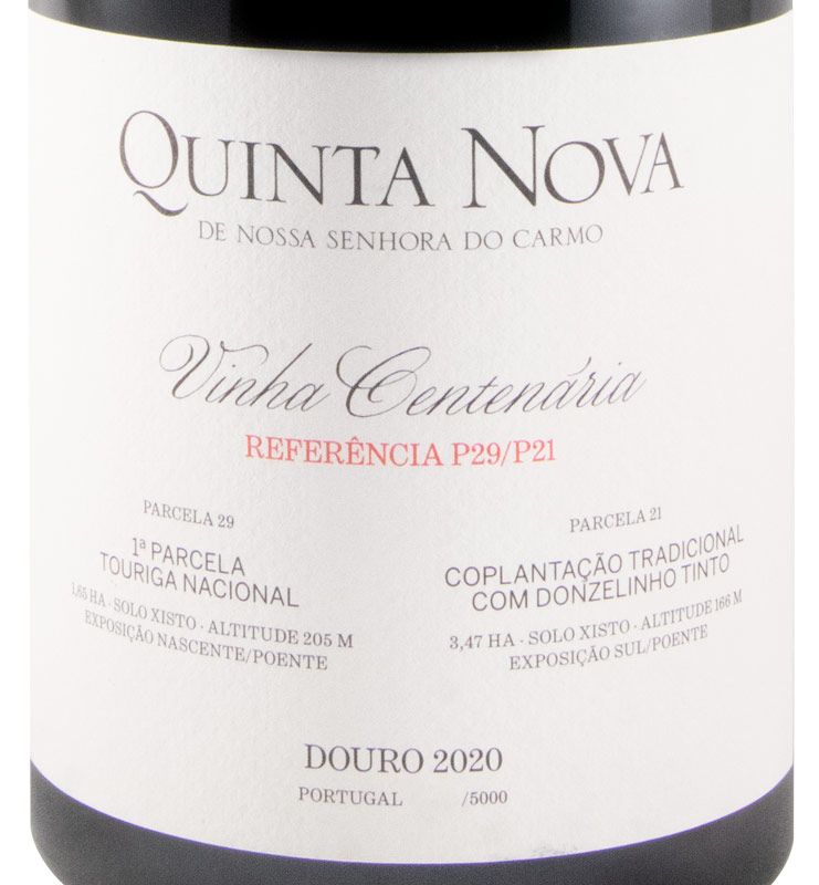 2020 Quinta Nova Vinha Centenária Referência P29/P21 tinto