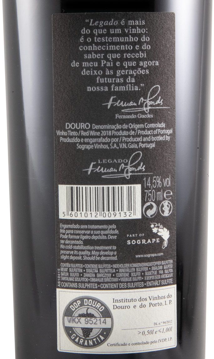 2018 Legado tinto