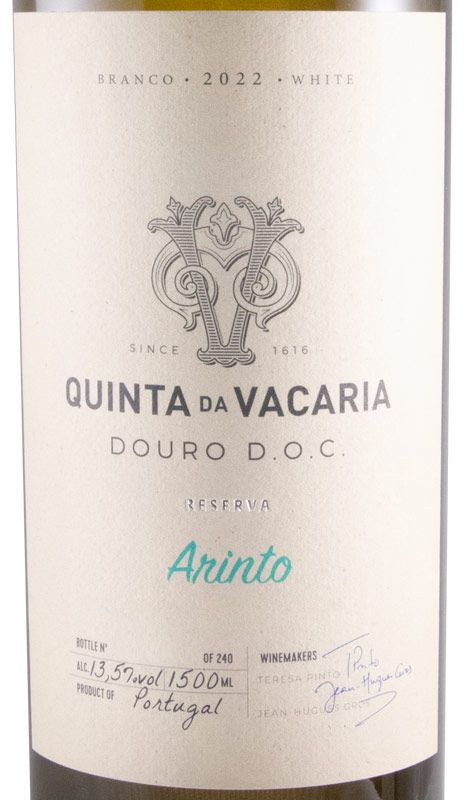 2022 Quinta da Vacaria Arinto Reserva white 1.5L