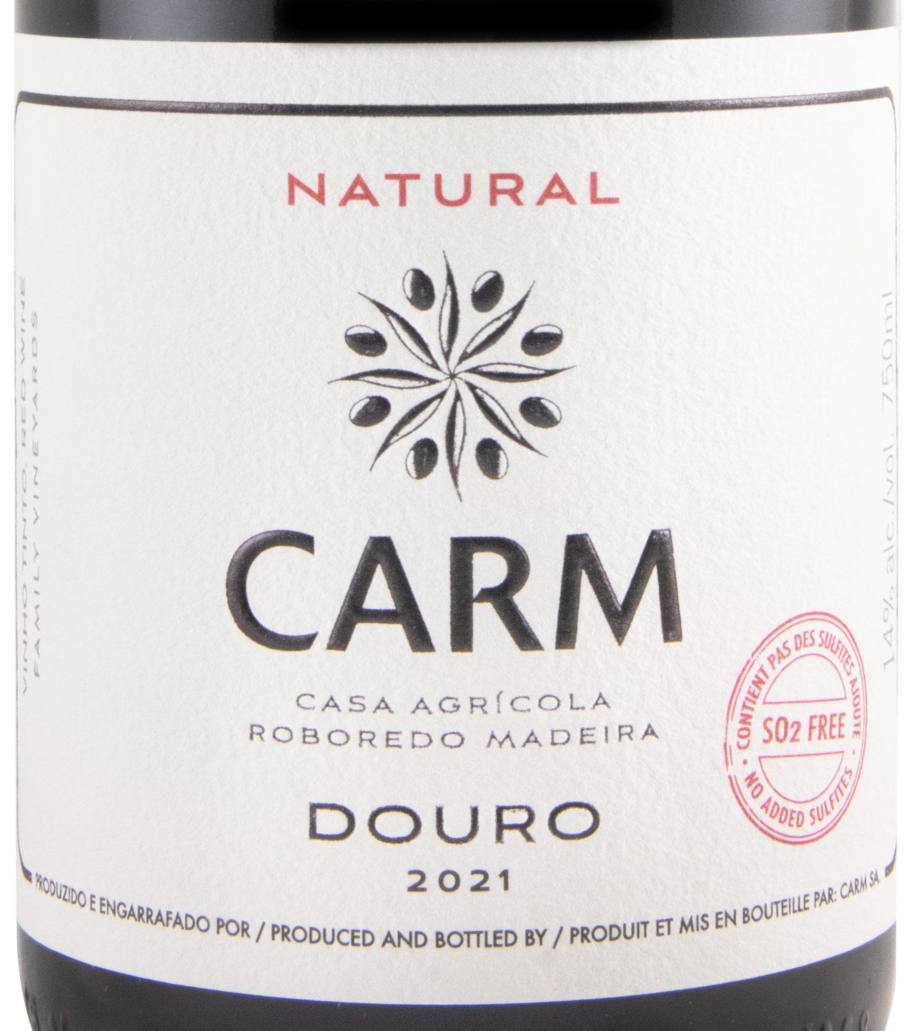 2021 CARM Touriga Nacional biológico tinto s/Sulfitos