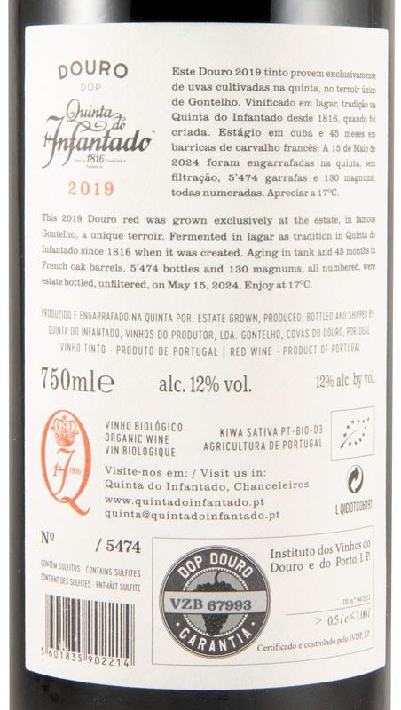 2019 Quinta do Infantado organic red