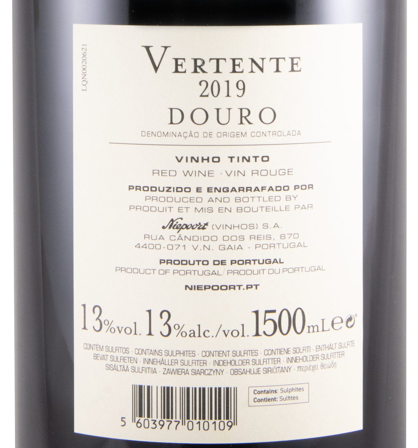 2019 Niepoort Vertente red 1.5L