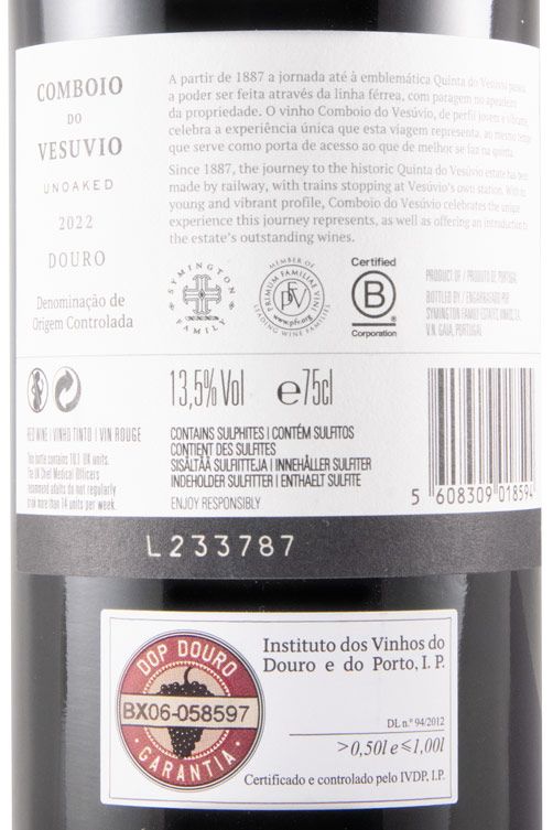2022 Comboio do Vesuvio tinto