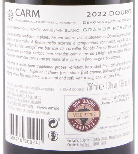 2022 CARM Grande Reserva branco