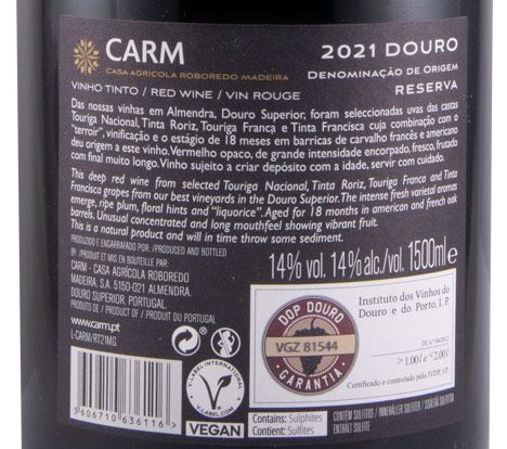 2021 CARM Reserva red 1.5L