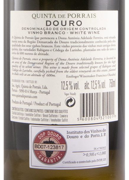 2023 Casa Santos Lima Quinta de Porrais branco