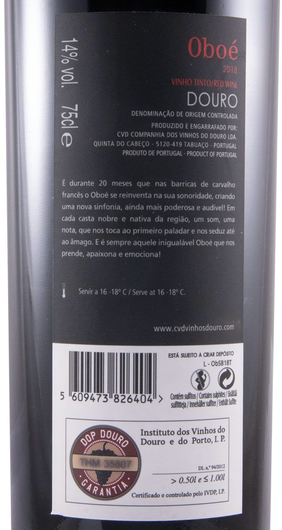 2018 Oboé Som de Barrica red