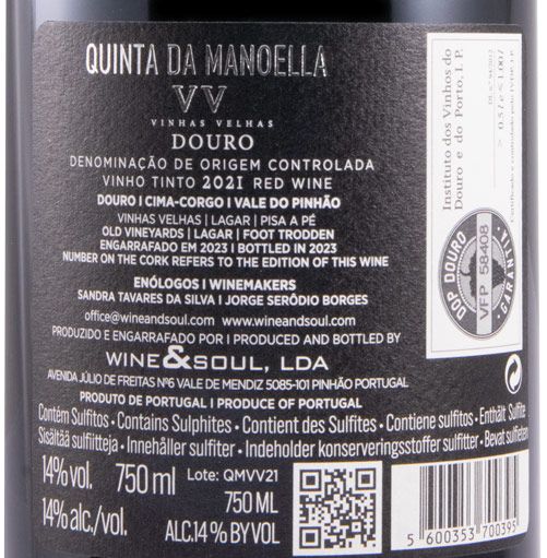 2021 Quinta da Manoella Vinhas Velhas red