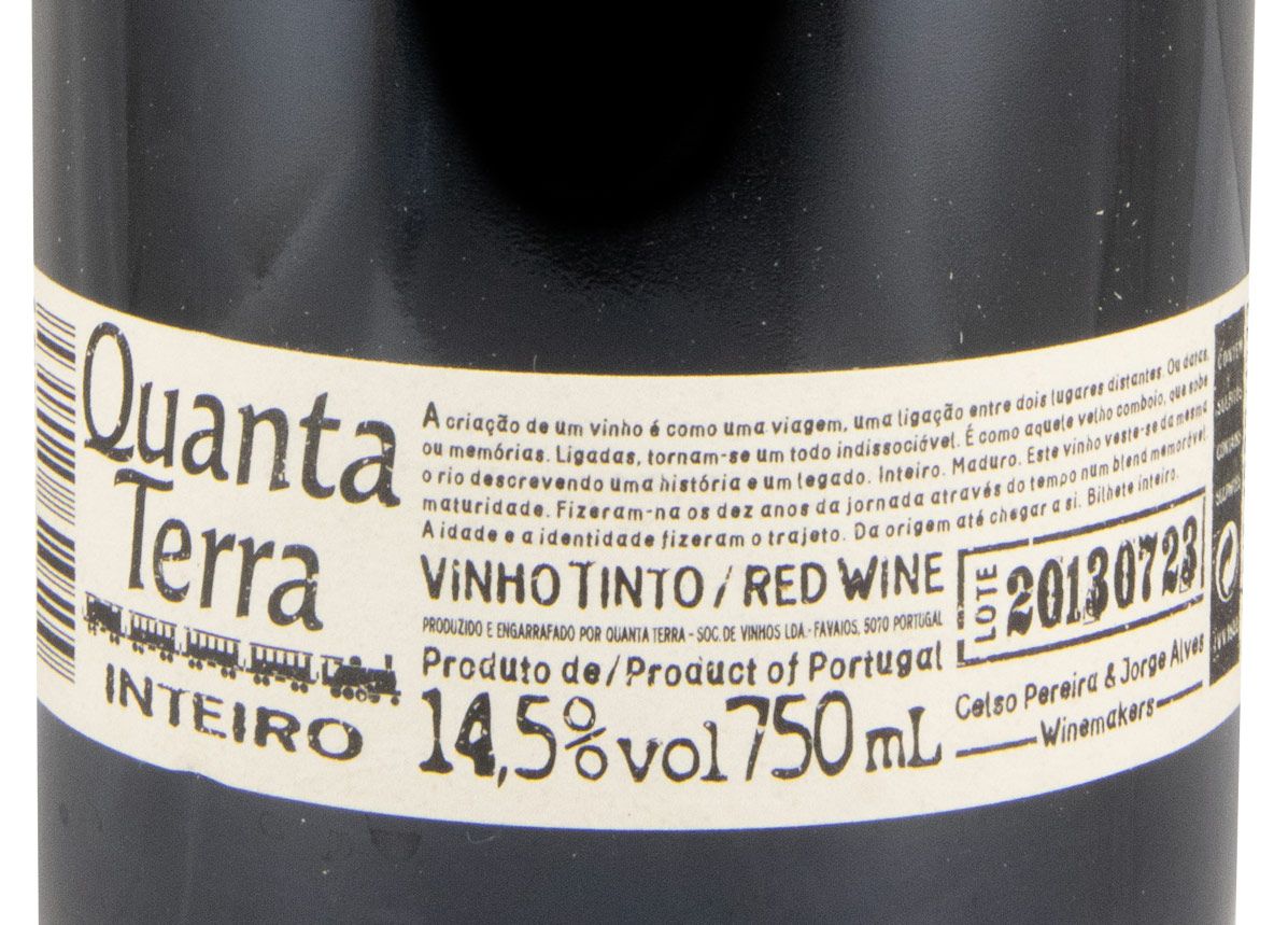 Conjunto Quanta Terra: 2013 Inteiro & 2017 Manifesto & 2016 Gold tinto (3x75cl)