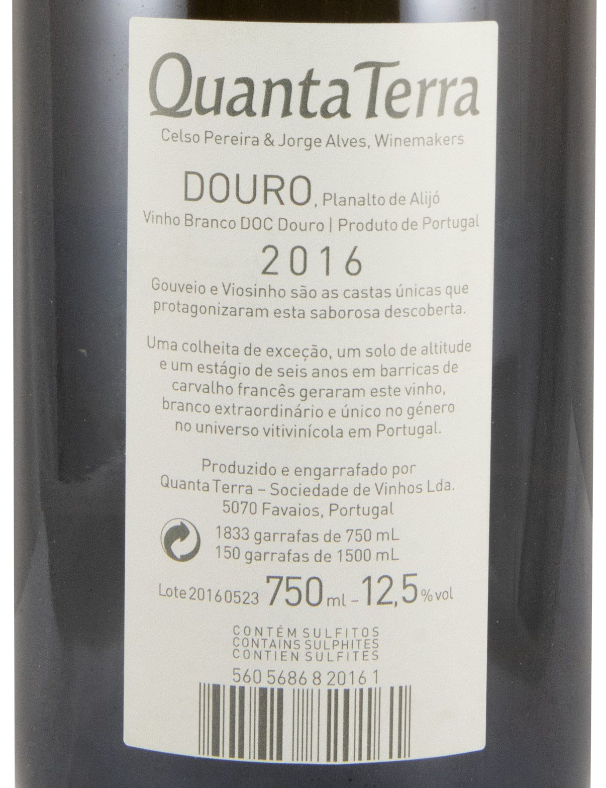 Conjunto Quanta Terra: 2013 Inteiro & 2017 Manifesto & 2016 Gold tinto (3x75cl)