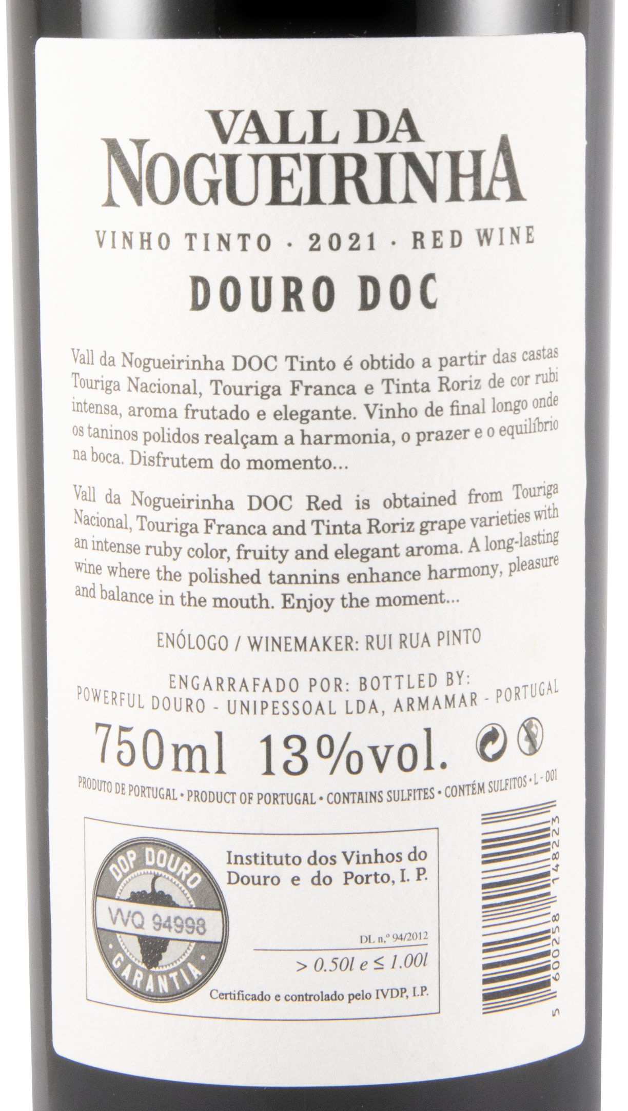 2021 Vall da Nogueirinha tinto