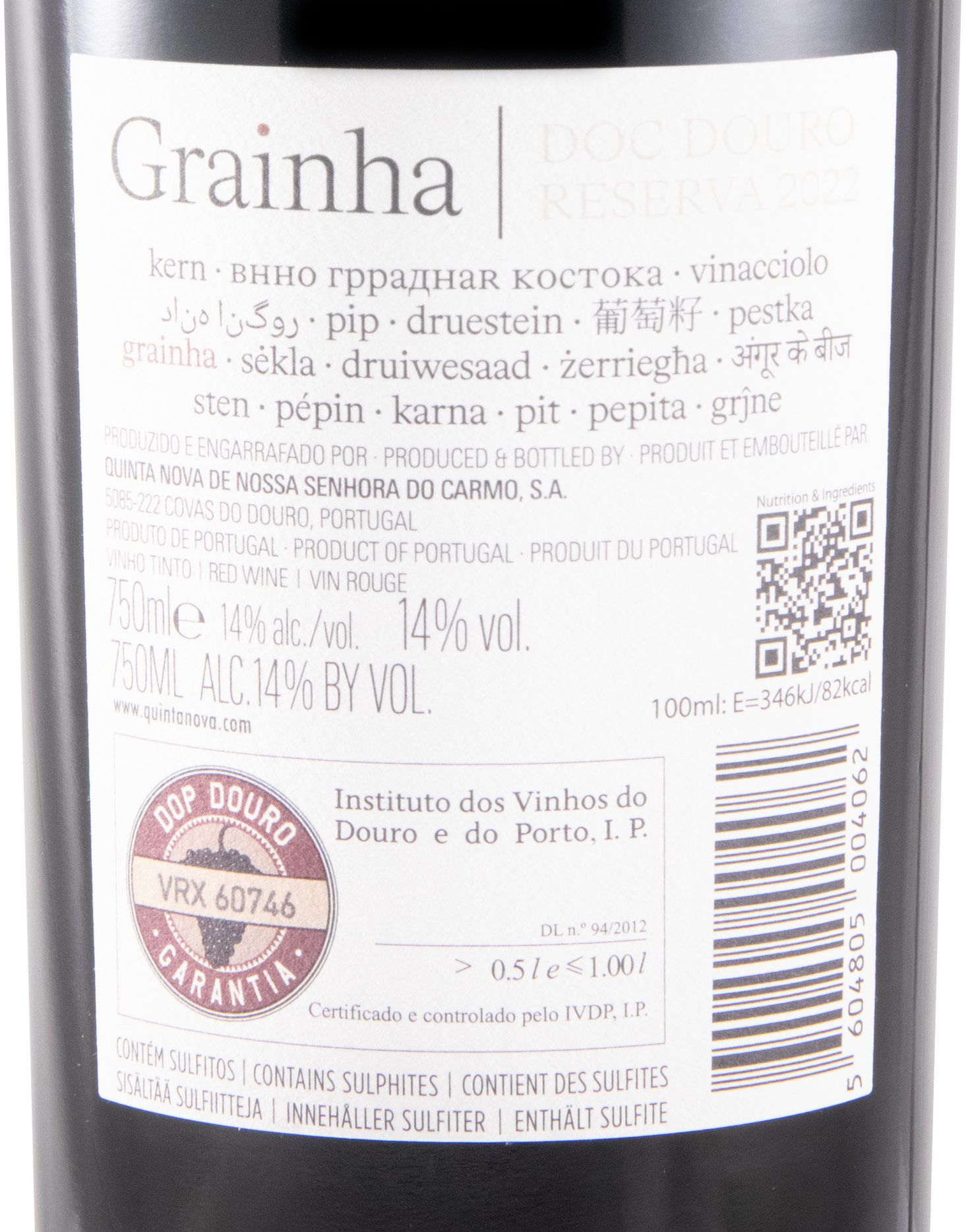 2022 Quinta Nova Grainha Reserva tinto