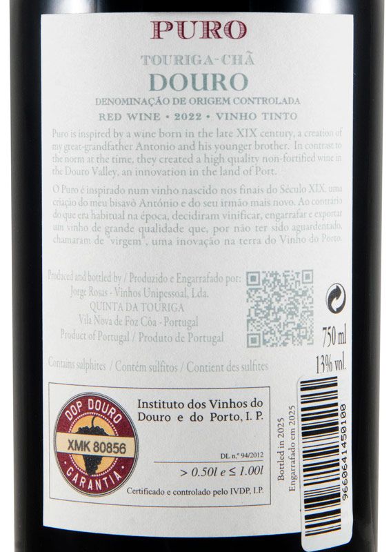 2022 Quinta da Touriga-Chã Puro tinto