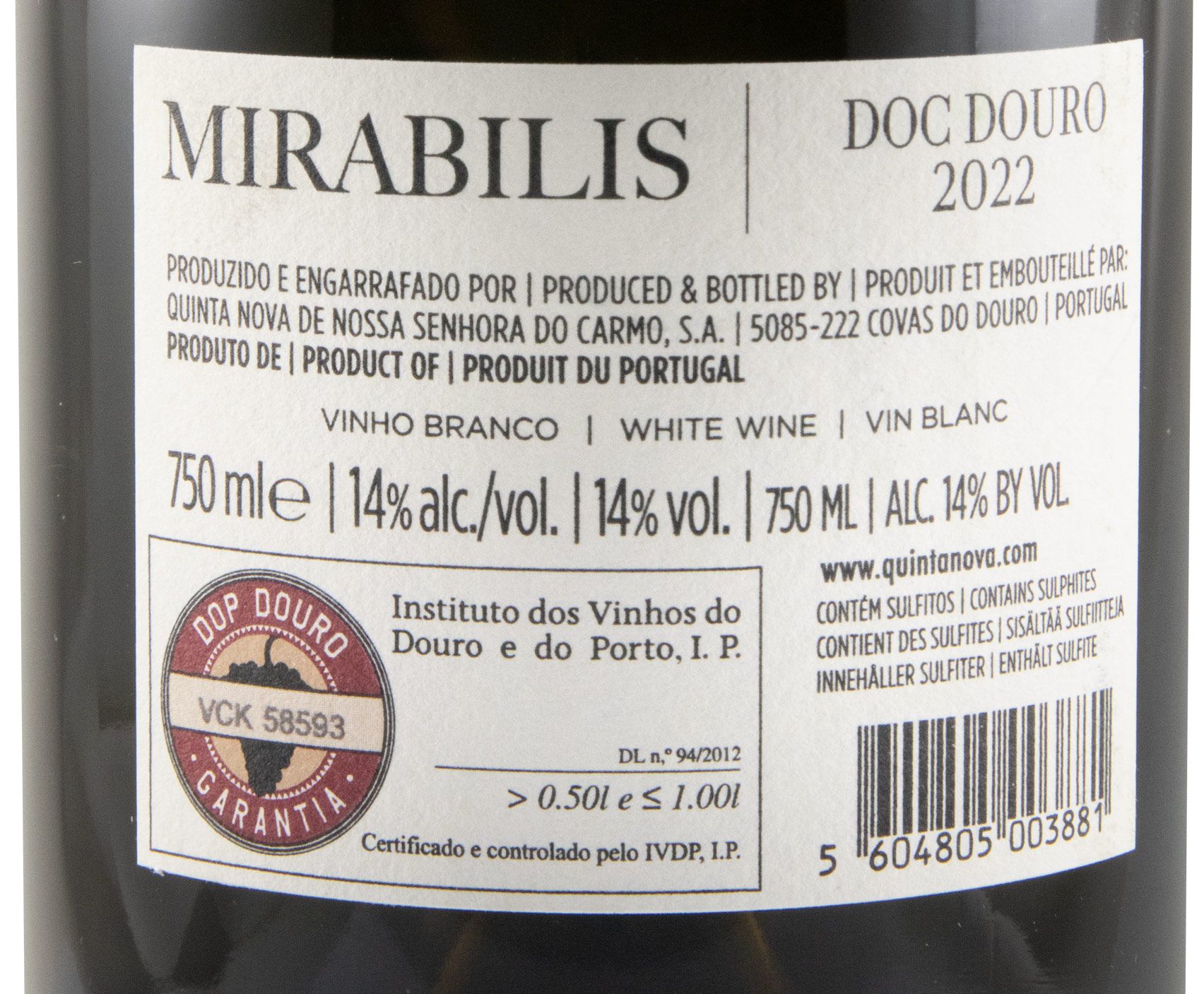 2022 Quinta Nova Mirabilis white