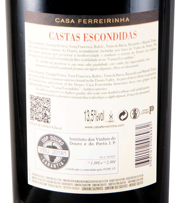 2019 Casa Ferreirinha Castas Escondidas tinto 1,5L