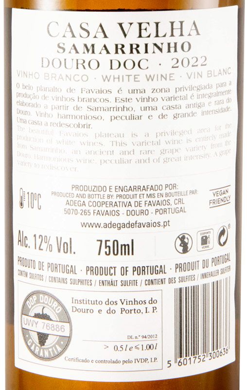 2022 Casa Velha Samarrinho white