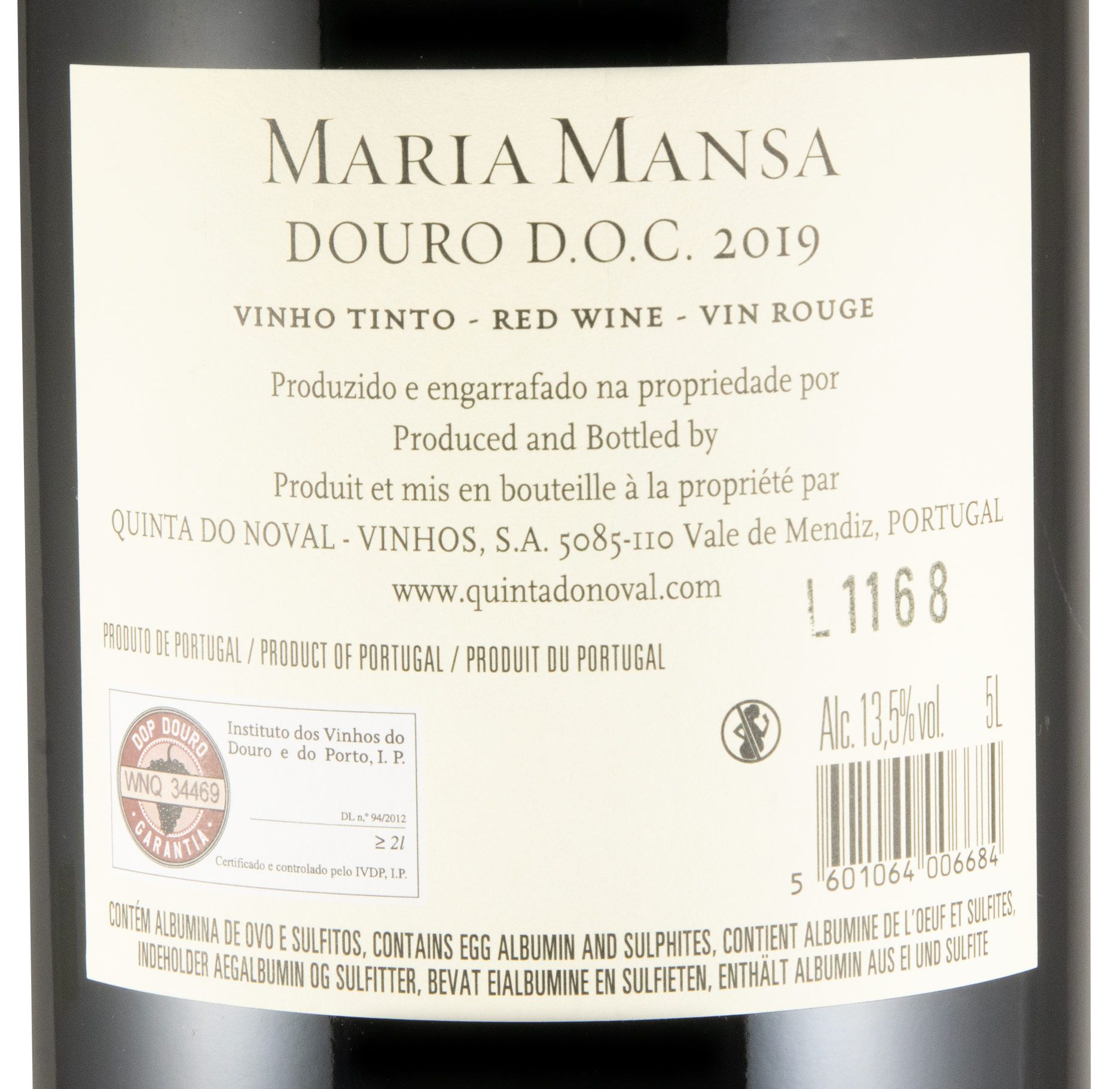 2019 Quinta do Noval Maria Mansa tinto 5L