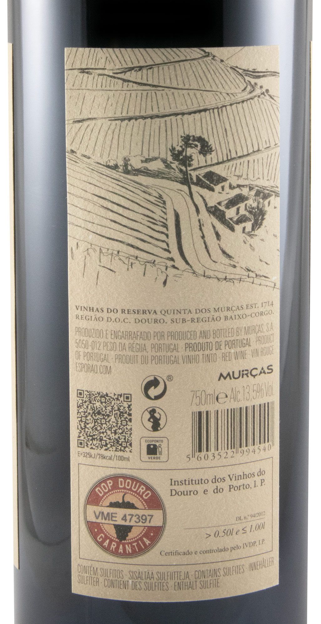 2018 Quinta dos Murças Reserva red