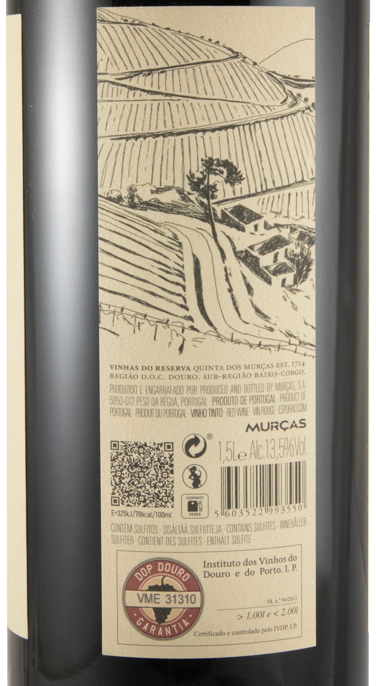 2018 Quinta dos Murças Reserva tinto 1,5L
