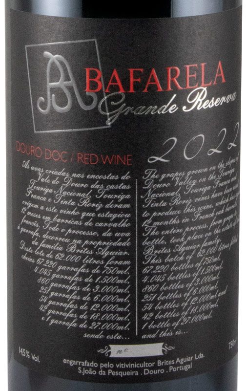 2022 Bafarela Grande Reserva tinto