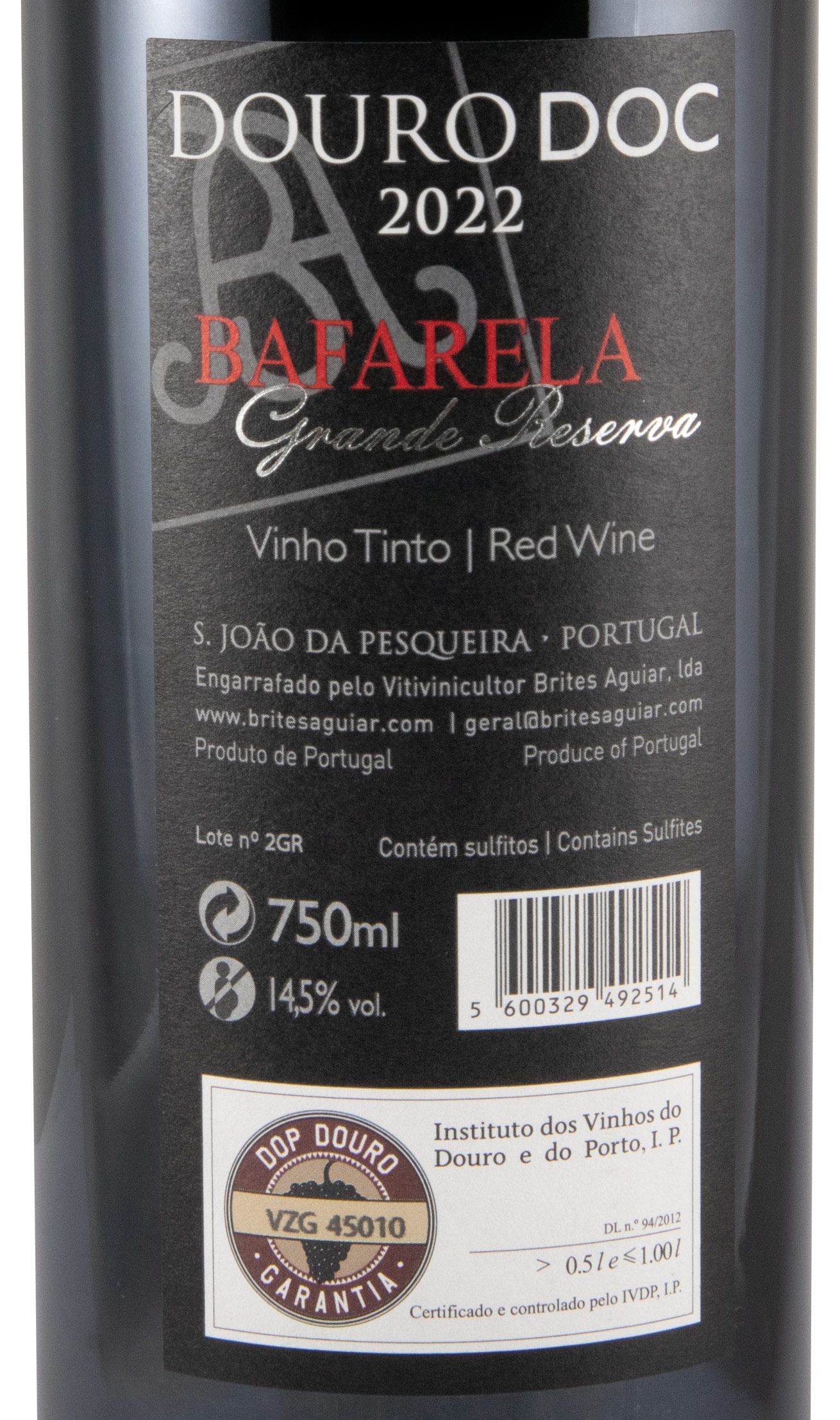 2022 Bafarela Grande Reserva tinto