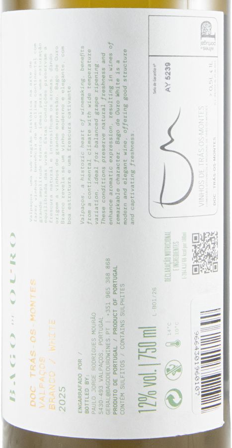 2023 Lavradores de Feitoria Três Bagos Sauvignon Blanc branco