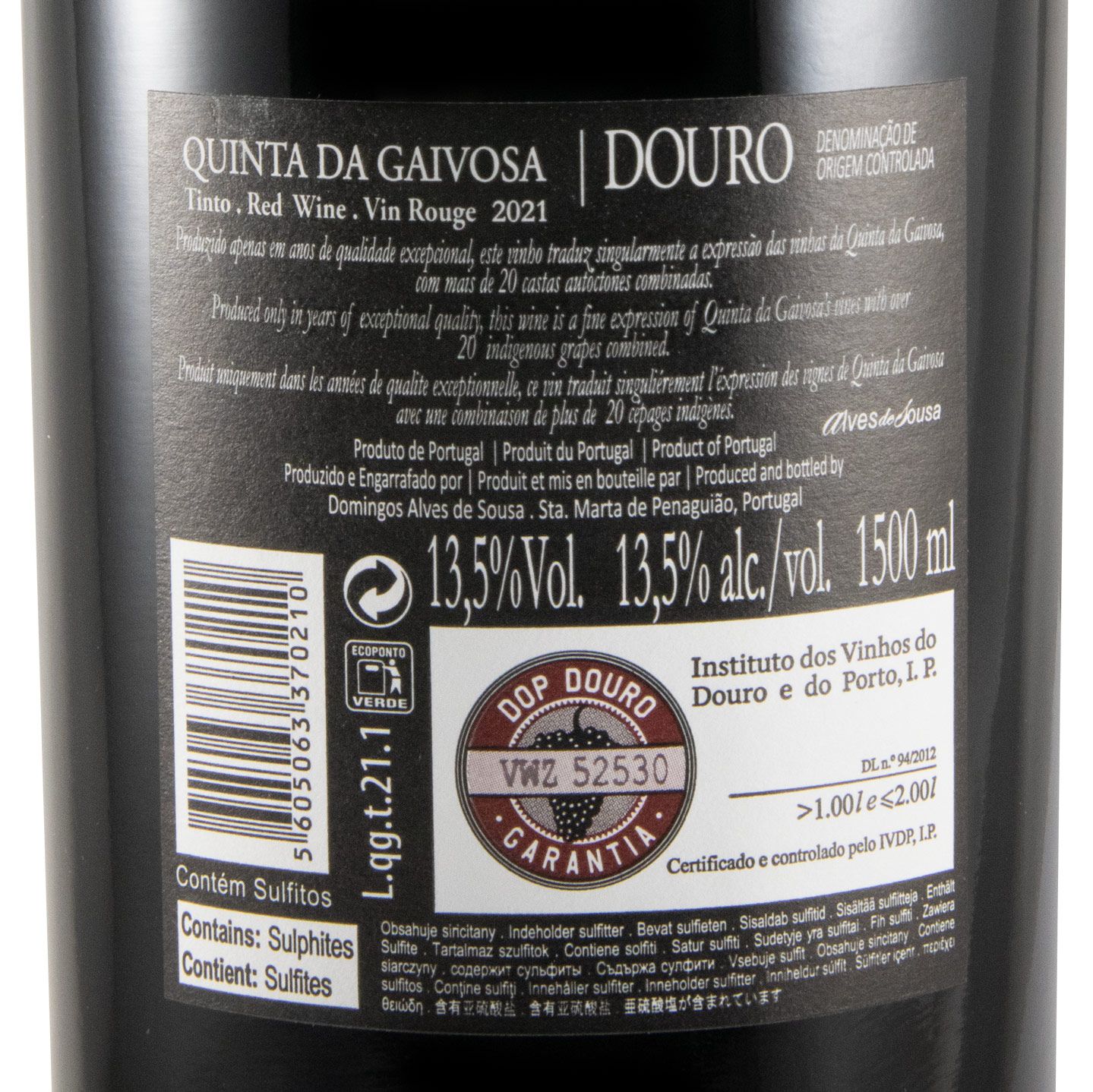 2021 Quinta da Gaivosa tinto 1,5L