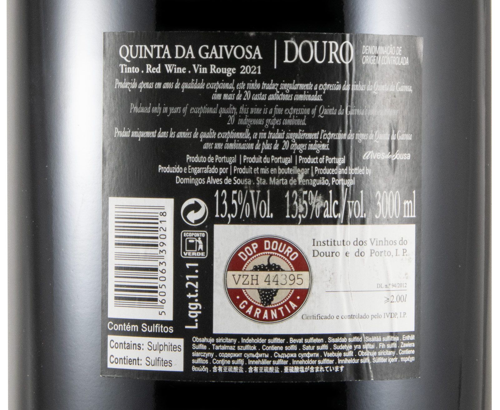 2021 Quinta da Gaivosa red 3L