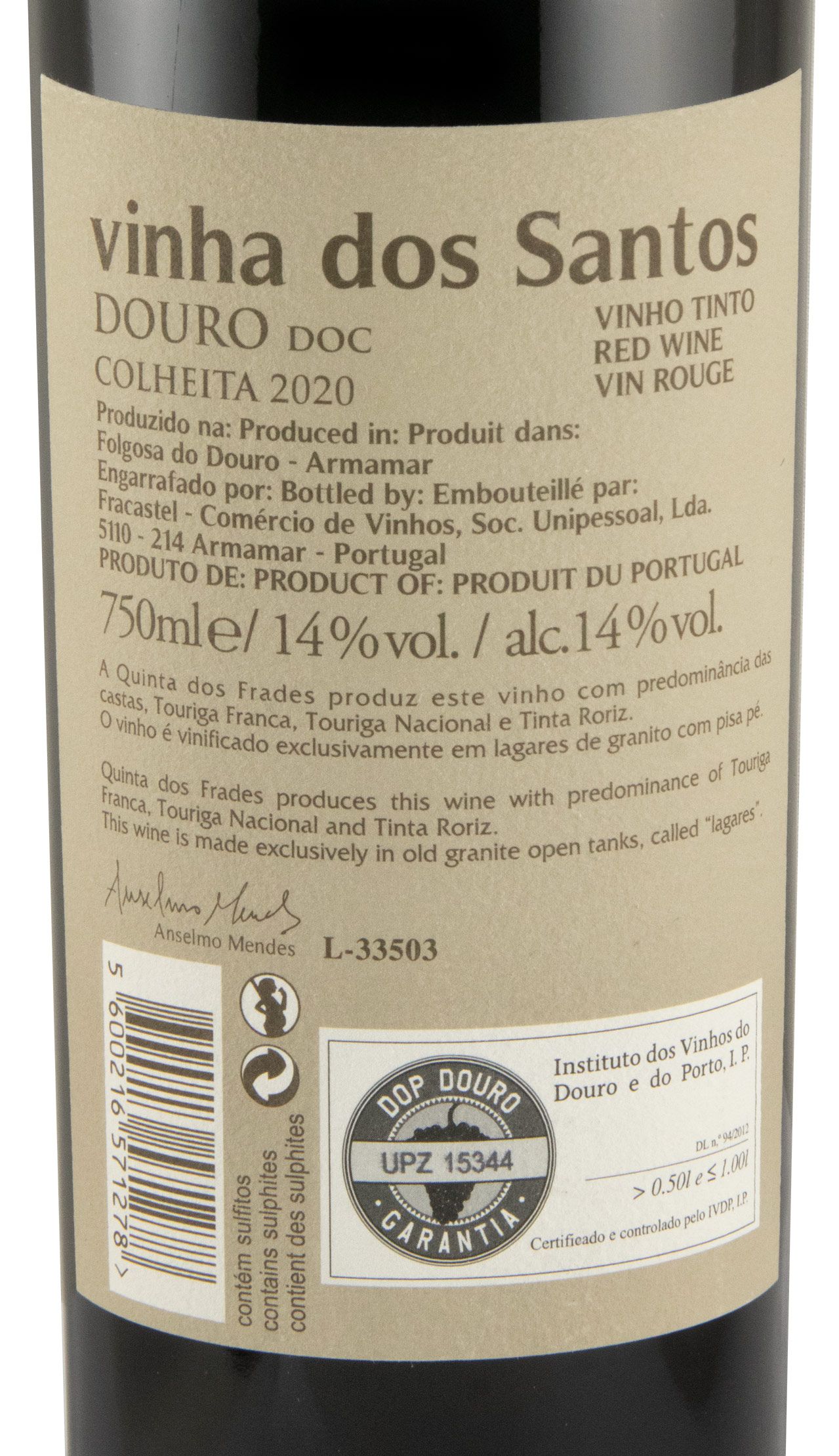 2020 Vinha dos Santos tinto