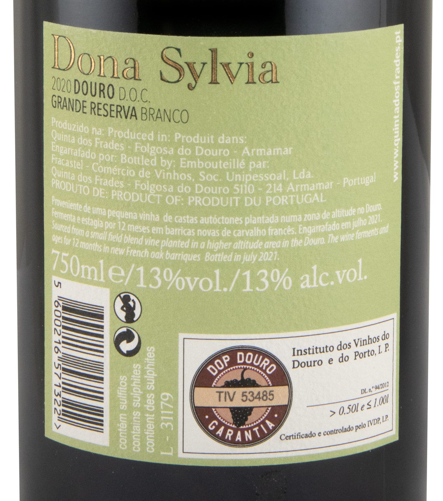 2020 Dona Sylvia Grande Reserva white