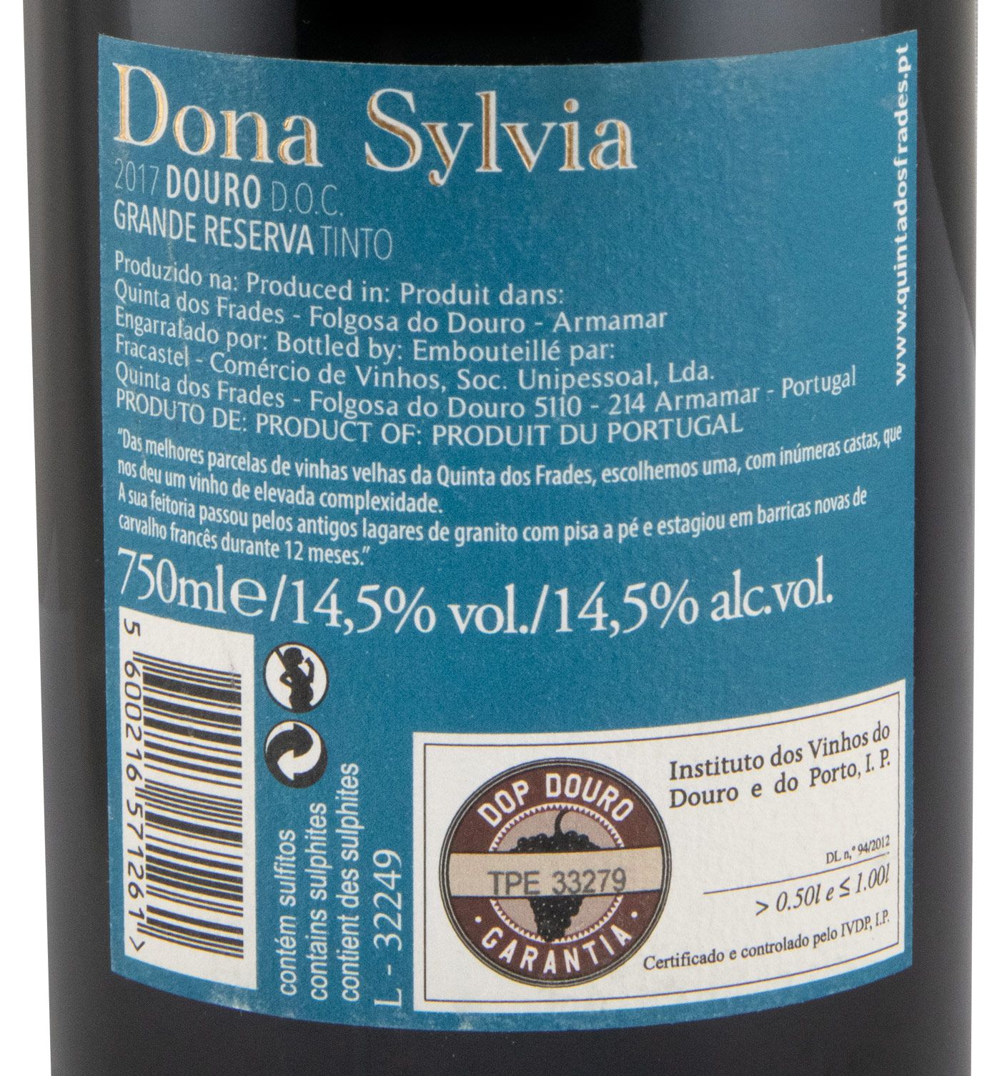 2017 Dona Sylvia Grande Reserva tinto