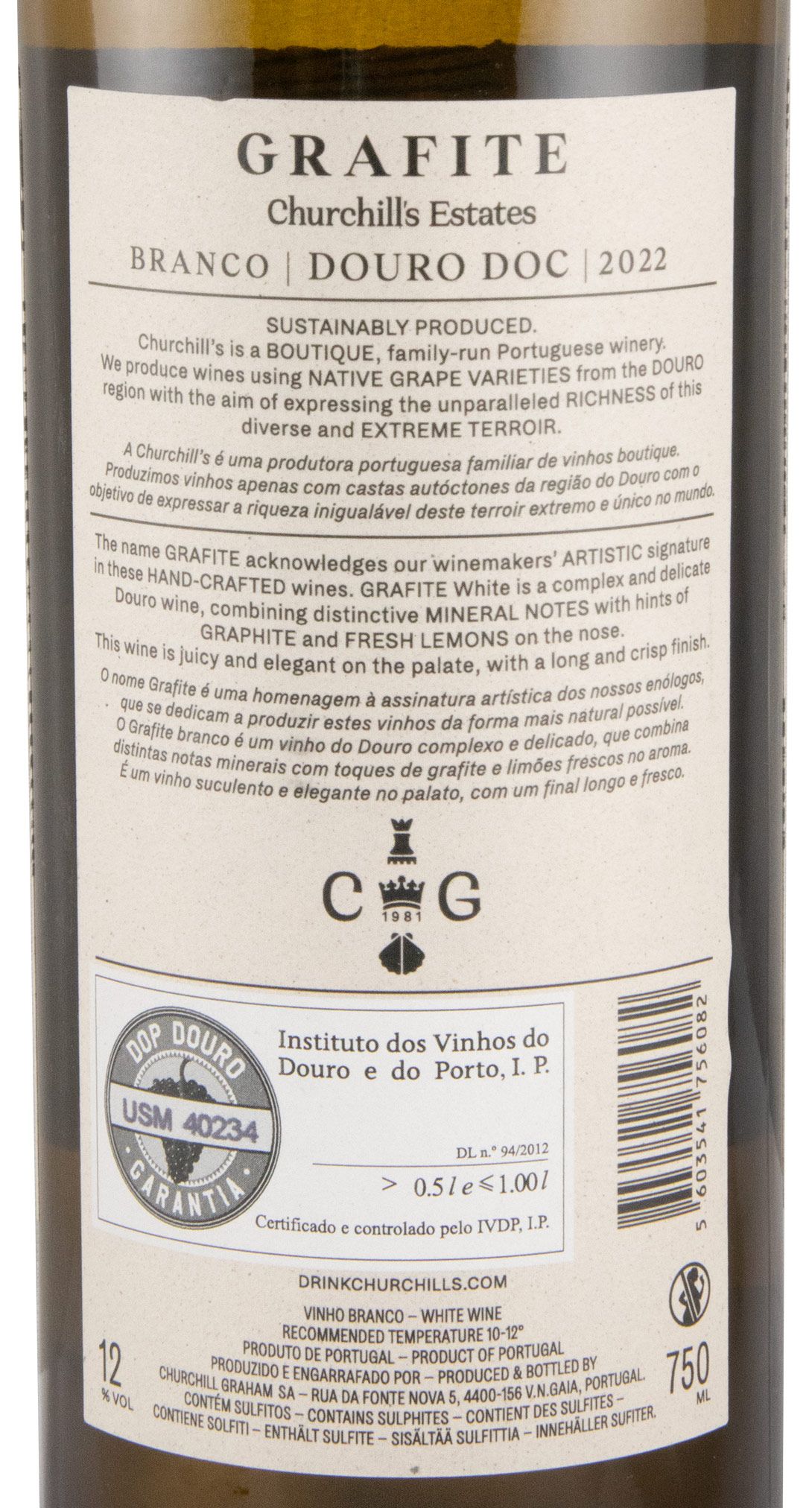 2022 Churchill's Grafite branco