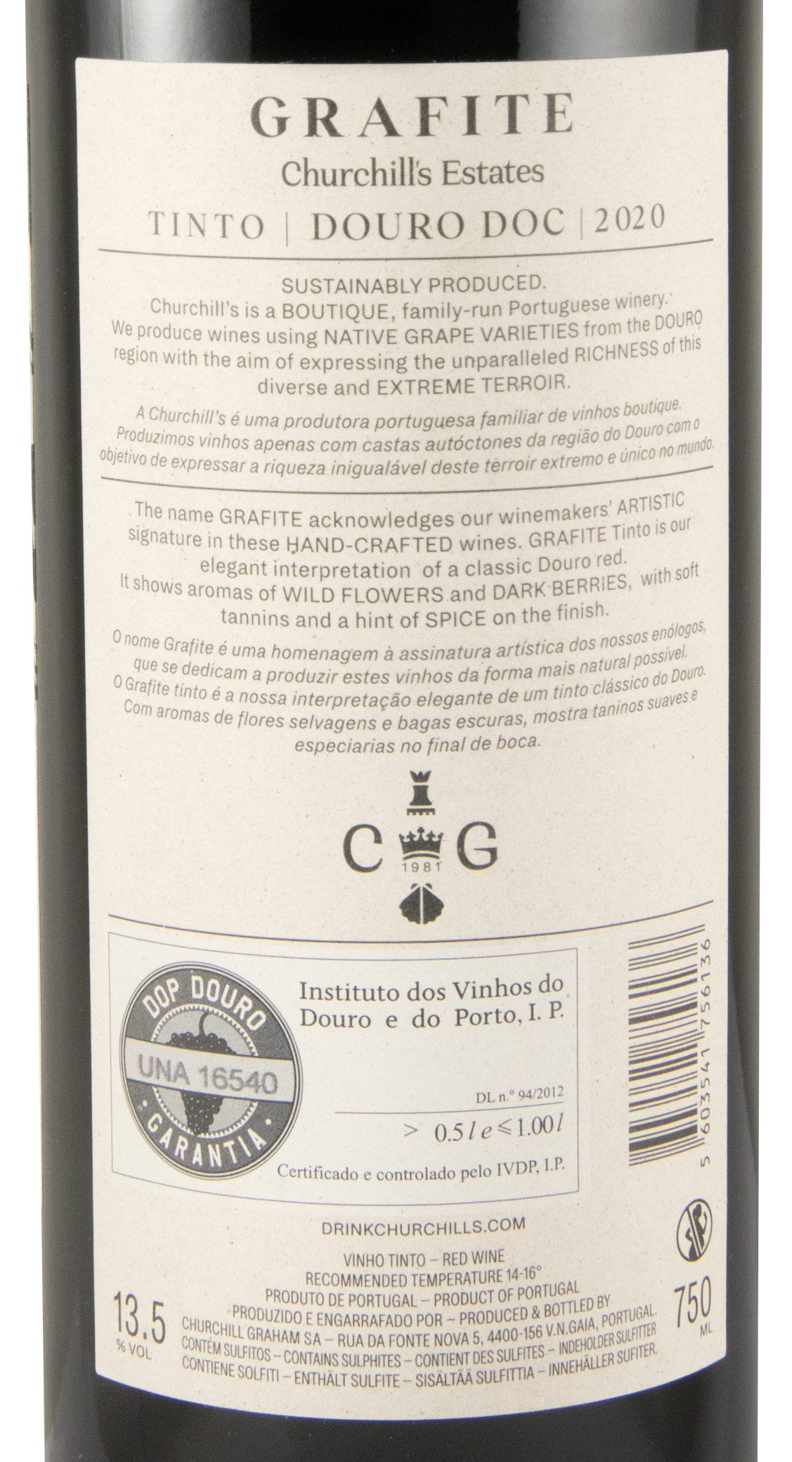 2020 Churchill's Grafite tinto