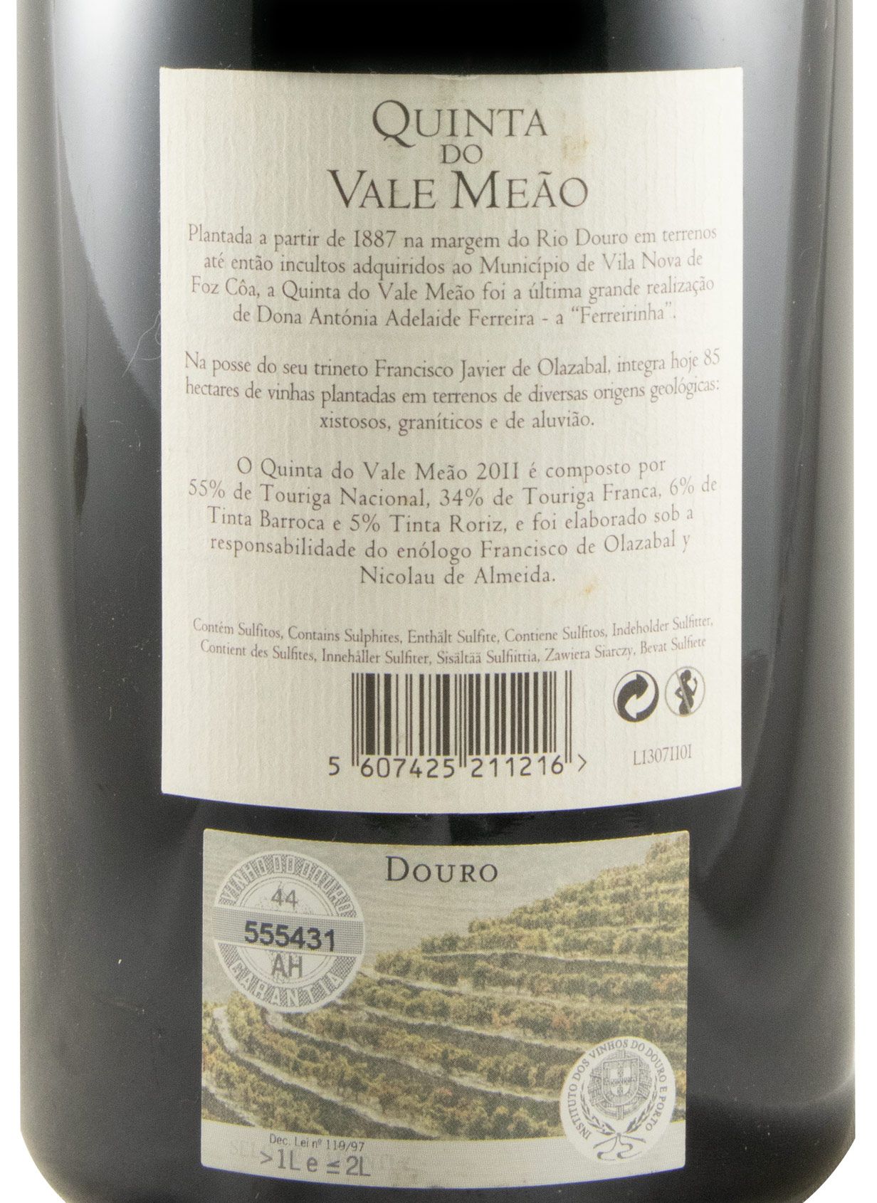 2011 Quinta do Vale Meão red 1.5L