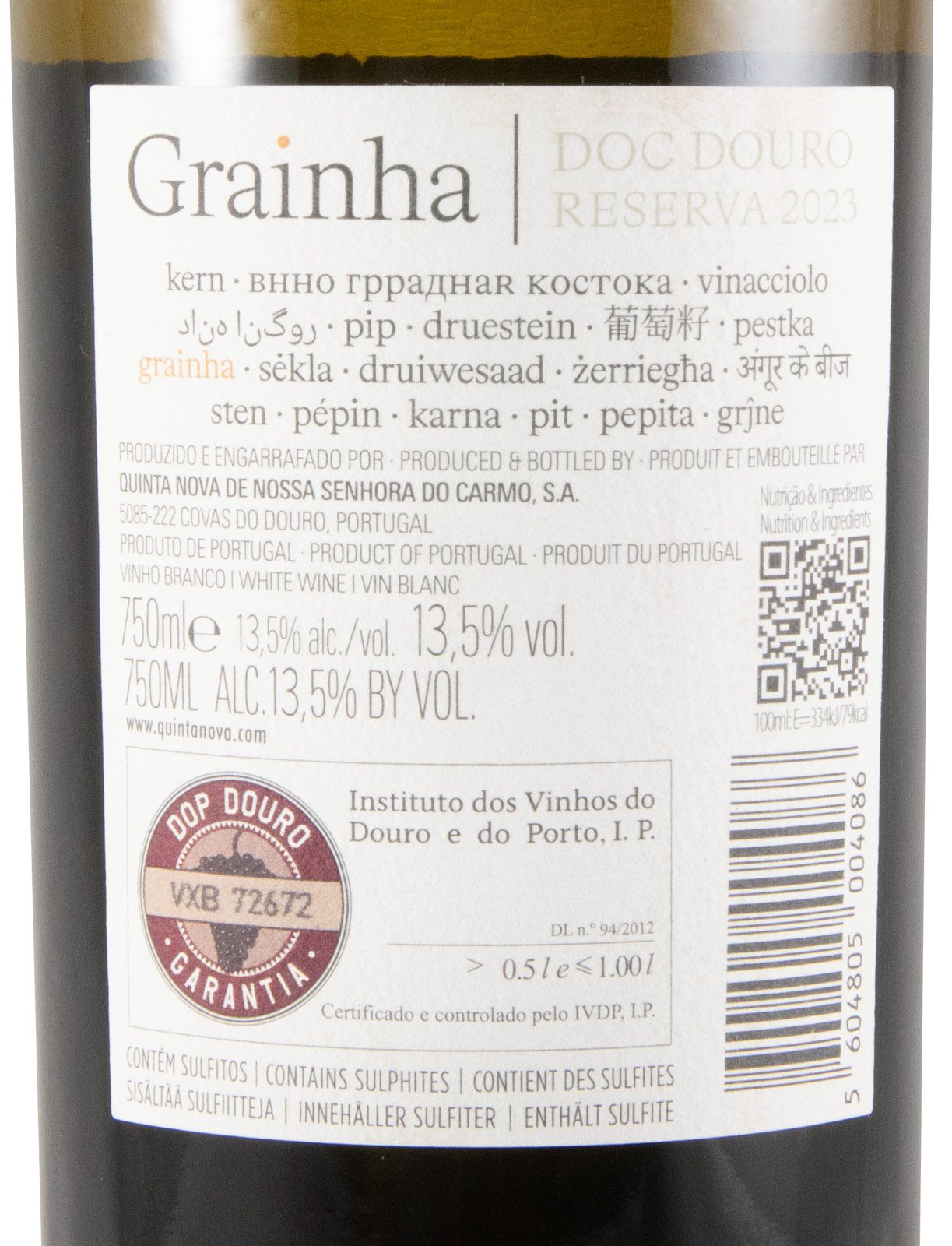 2023 Quinta Nova Grainha Reserva white