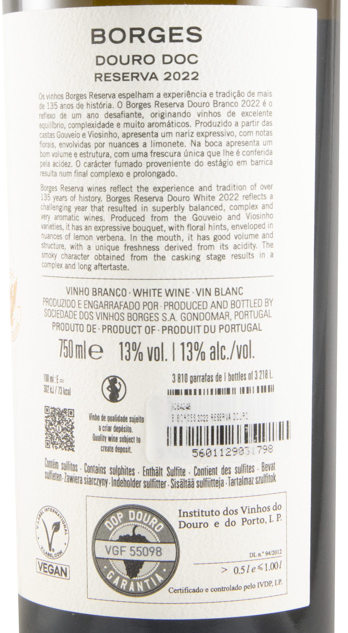 2022 Borges Reserva Douro branco